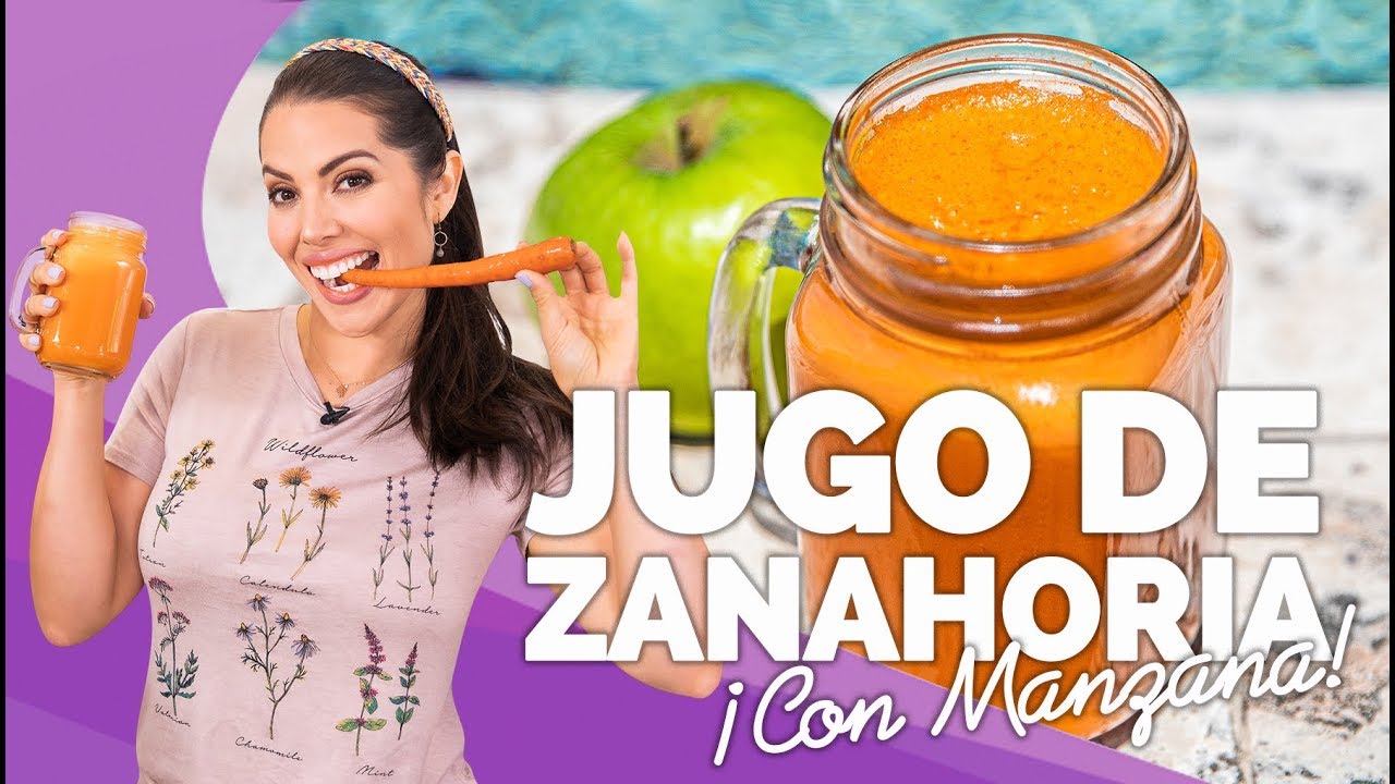 JUGO DE ZANAHORIA CON MANZANA | ZUMO DESINTOXCANTE - Jacquie Marquez