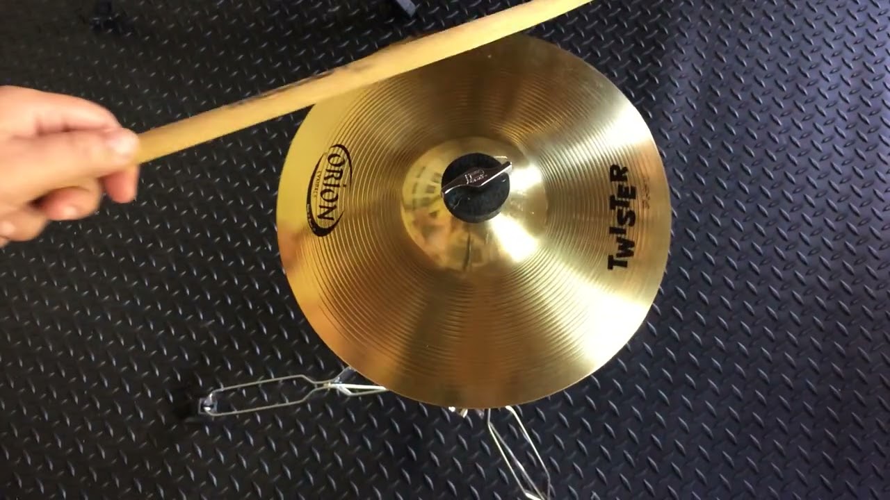 Kit Bateria Prato Splash 10 Orion Twister Twr10sp Teste de Som