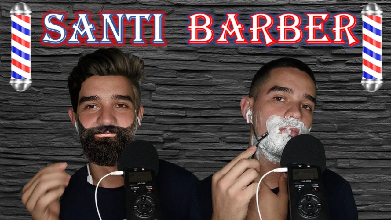 ASMR REAL BARBER|ME AFEITO LA BARBA |ASMR ESPAÑOL