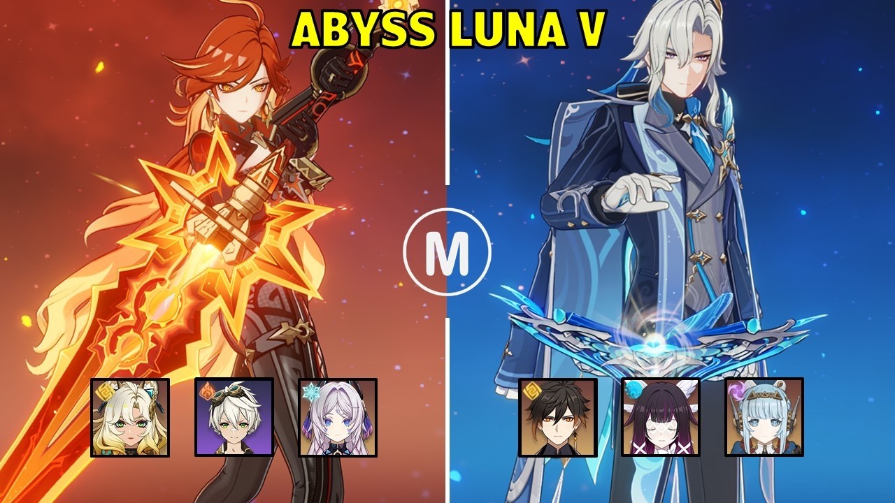 C2 Mavuika Melt & C3 Neuvillette Lunar Charged - Spiral Abyss Luna V Genshin Impact