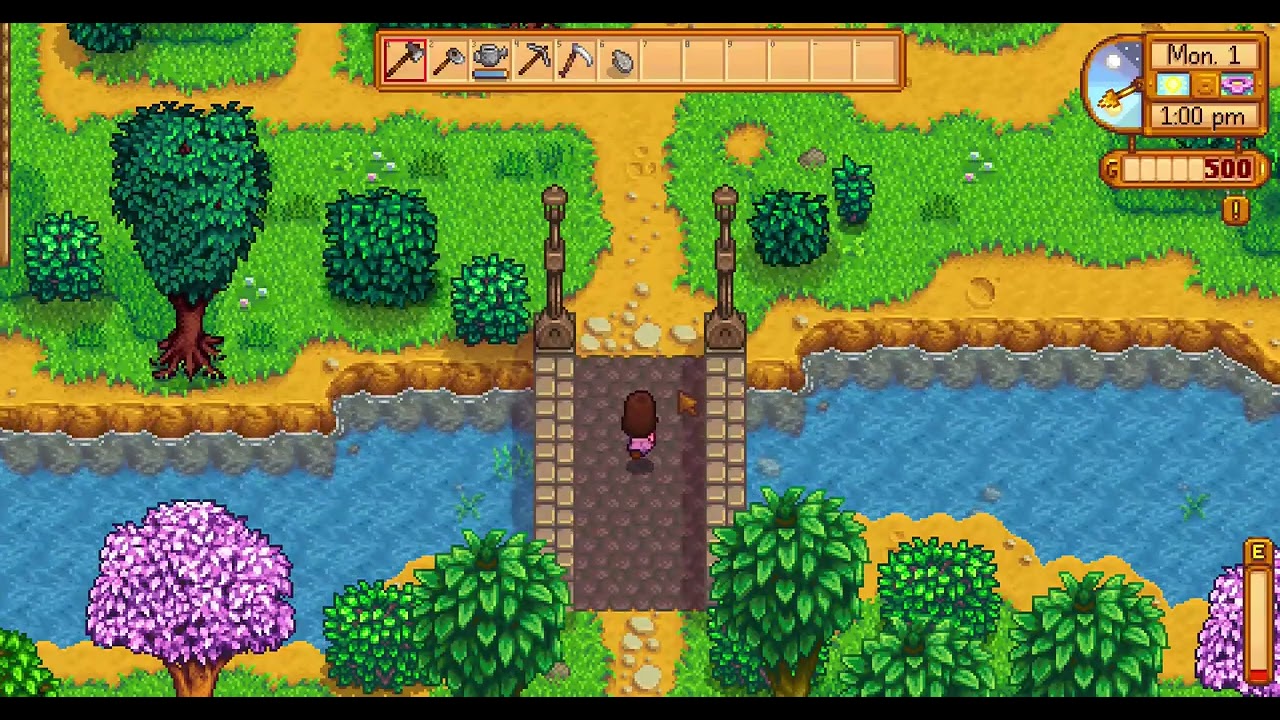 [No Commentary] Sakura Farm Day 1 - Stardew Valley
