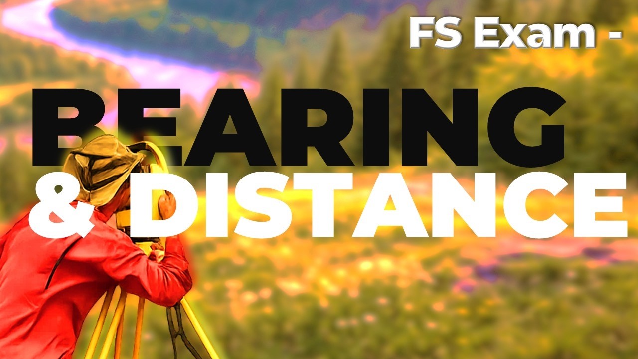 FS Exam - Bearing and Distance of Line Between Two Points