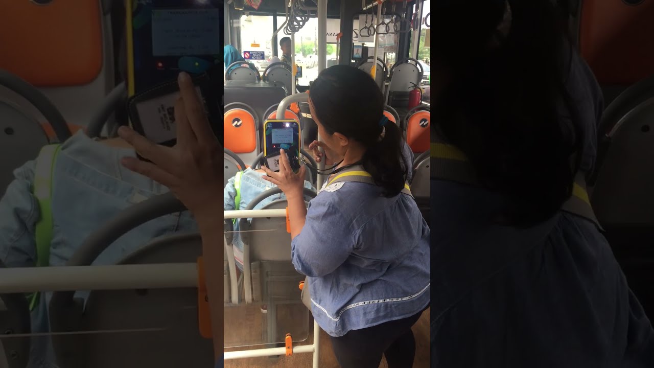 Cara Bayar dalam Bus Transjakarta #shorts #busway #transjakarta #bus #jakarta #tapping
