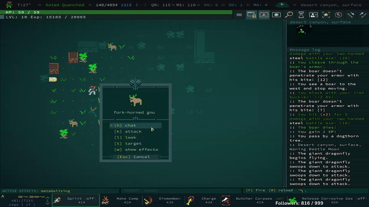 Ok this time I will win, surely (Caves of Qud)