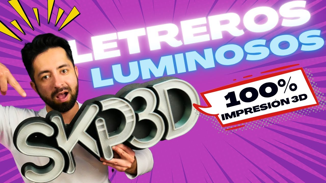 💡¡Crea tu Propio Letrero Luminoso con Impresión 3D! | Tutorial