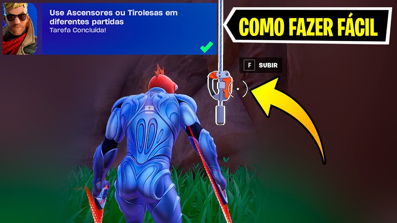 USE ASCENSORES OU TIROLESAS EM DIFERENTES PARTIDAS