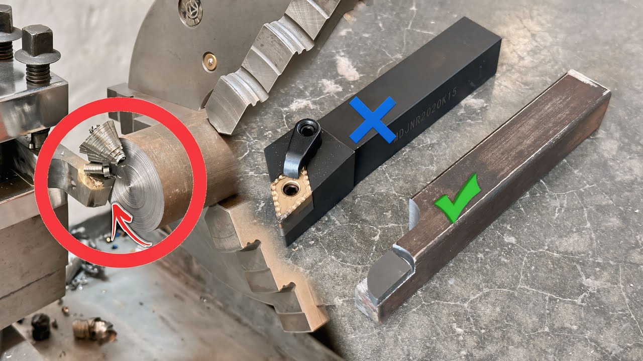 Manual lathe tool vs CNC lathe tool cutting | Tools making for lathe machine amazing video