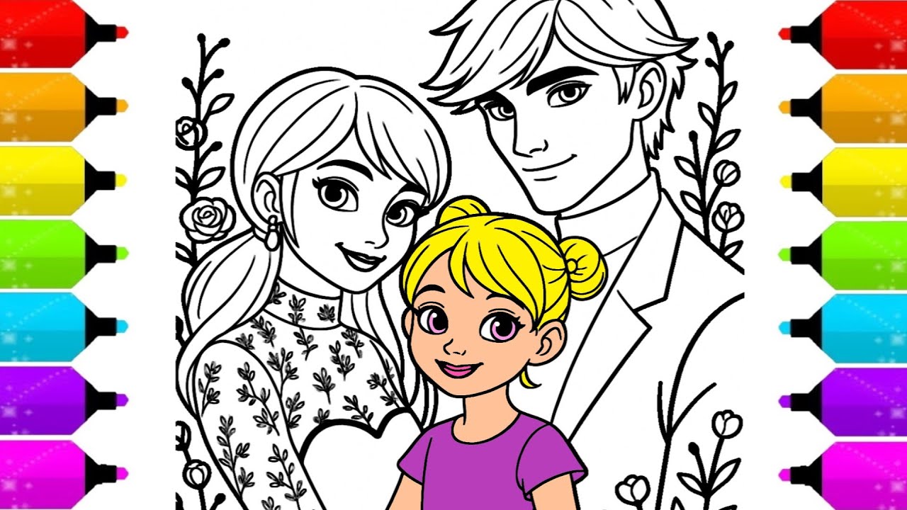 🔥 Coloring Miraculous Ladybug Family ✨ Marinette, Adrien & Their Daughter Transformation!