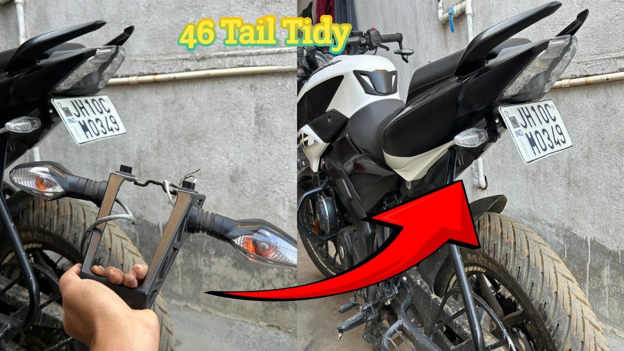 TAIL TIDY MODIFIED🔥 OF Plusar Ns 160 /Ns 200.How to install tail tidy 46 At rupees3️⃣5️⃣0️⃣.