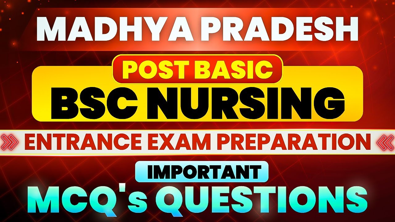 MP Post Basic B.sc Nursing Entrance Exam 2024 // Most Important Mcqs #1 // MP PB B.sc Nursing 2024