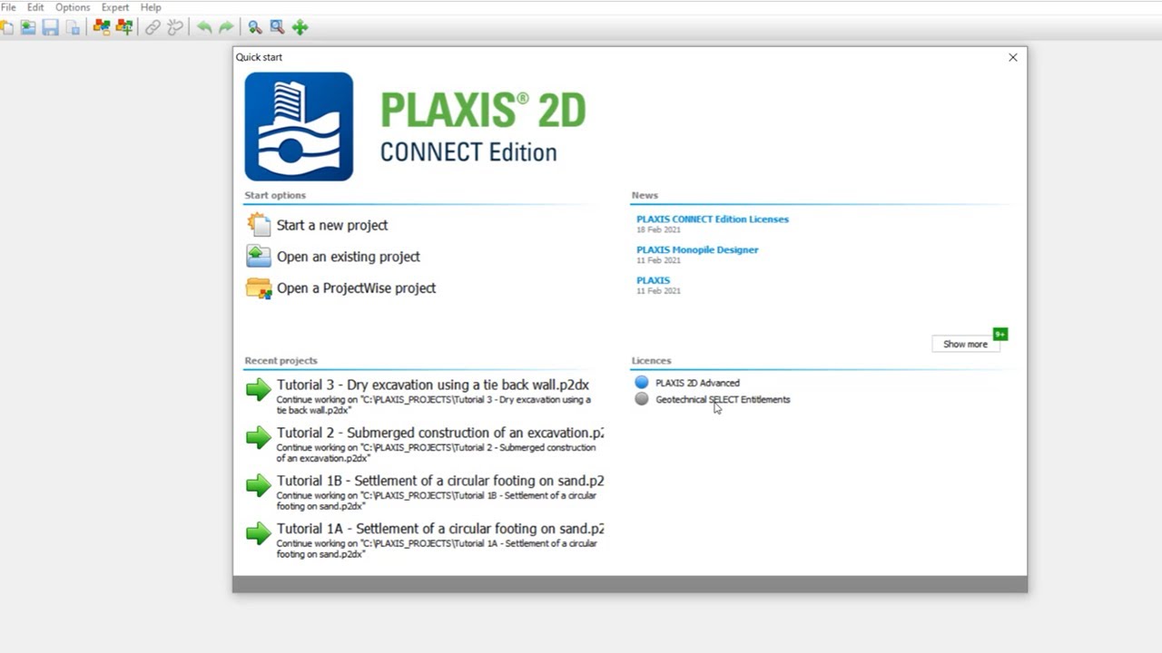 Upgrading PLAXIS from V20 to V21