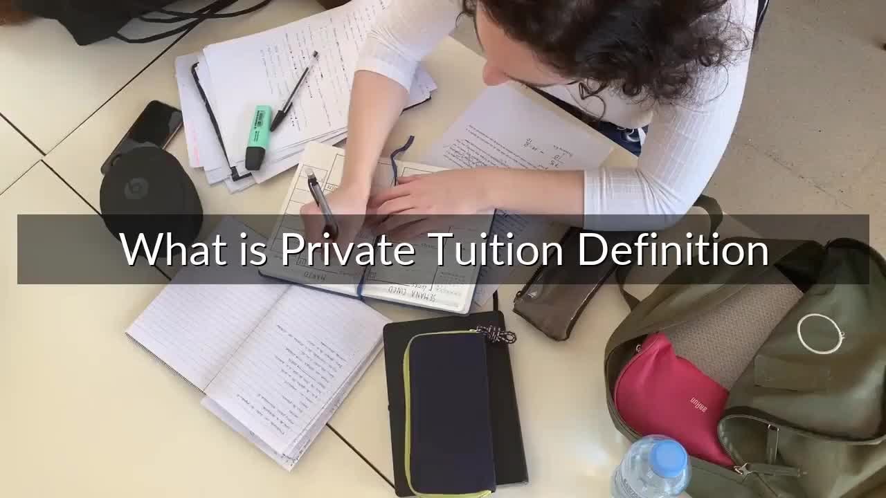 What is Private Tuition Definition?