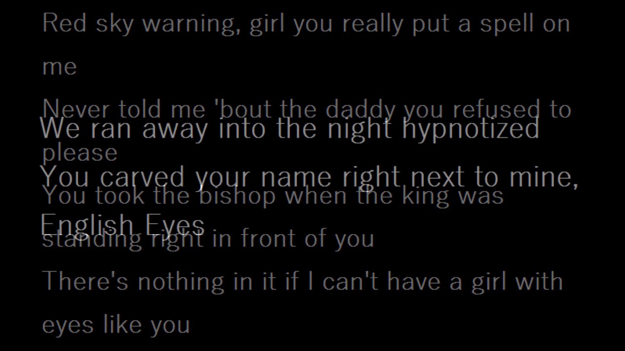Toto - English Eyes (with lyrics)