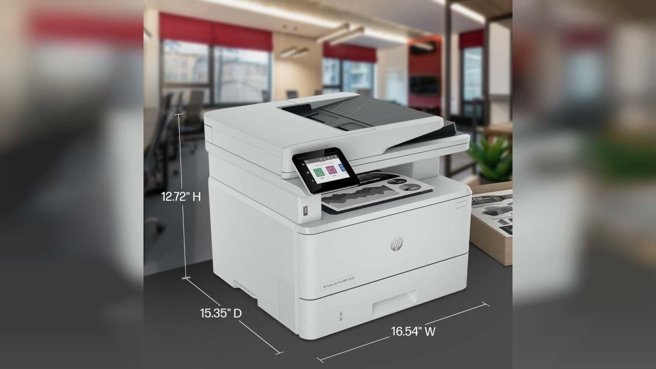 Review: HP LaserJet Pro MFP 4101fdn Black & White Printer, Print, scan, copy, fax, Fast speeds...