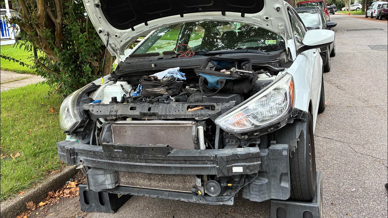 HOW TO REPLACE A RADIATOR ON A HYUNDAI ACCENT 2017  
