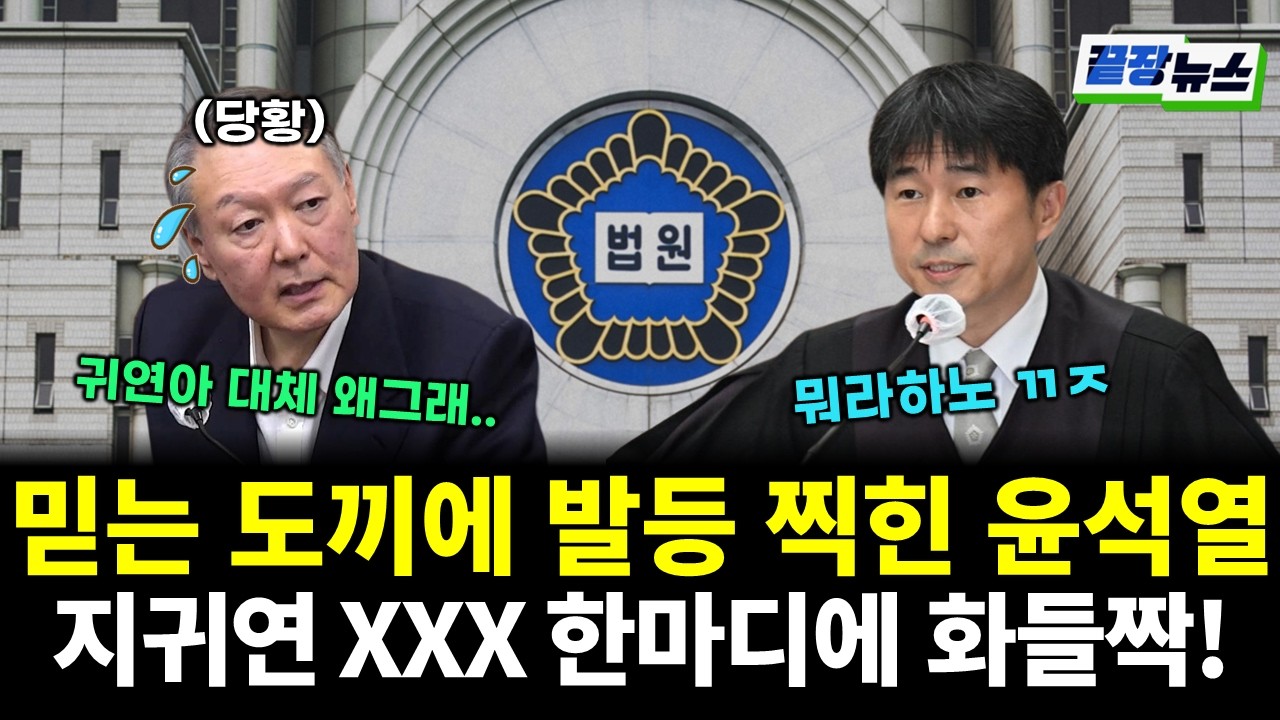 믿었던 지귀연에게 배신 당한 윤석열...지귀연 XXX 한마디에 화들짝! (신현영 이승훈 전수미 황연실) #끝장뉴스 (0219_목)