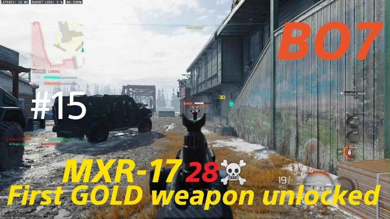 Call of Duty BO7- MXR-17 [FirstGOLDcamo]  gameplay on SCAR (No Commentary)