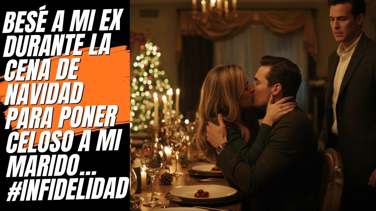 Besé a mi ex en la cena de Navidad: nunca esperé la reacción de mi esposo