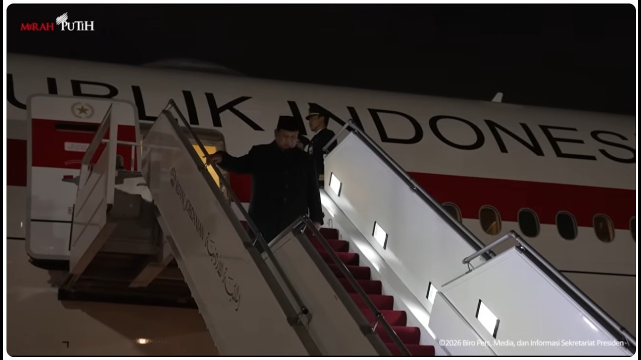 🔴 Presiden Prabowo Tiba di Amman Yordania disambut Putra Mahkota Prince Al Hussein bin Abdullah II