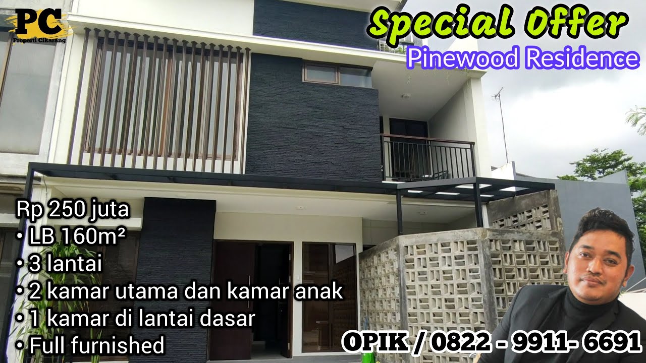 Disewakan Hunian Terbaik di Pinewood Residence, Full Furnished