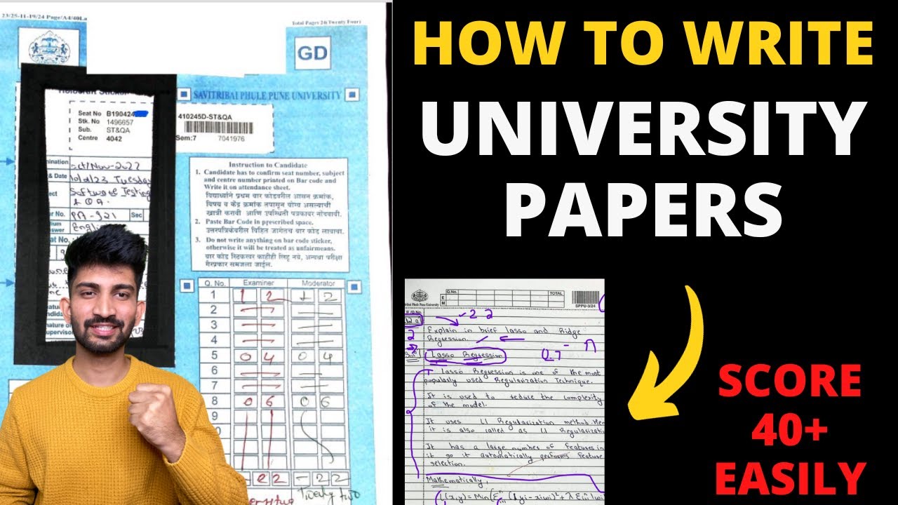 How to Write University Endsem Papers | Best Ways to Write University Question Papers