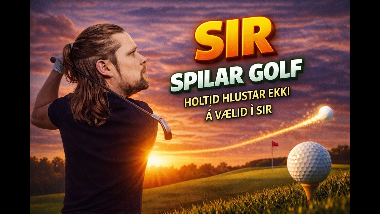 SIR SPILAR GOLF - Holtið hlustar ekki á vælið í SIR