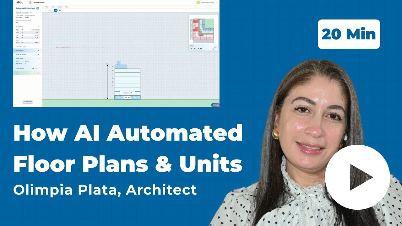 How AI automates floor plans & Units | Olimpia Plata |ArkDesignAI