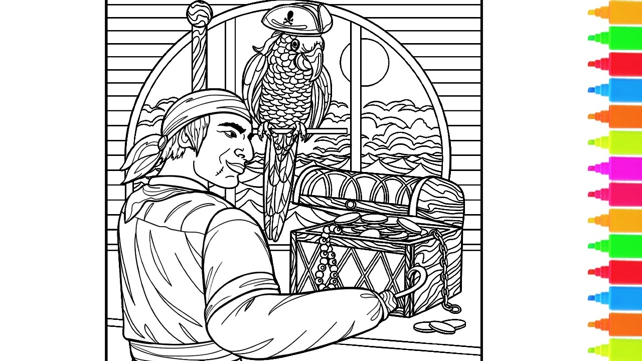 Coloring Dead Mans Chest, A Roman Soldier, The Vikings are Coming | Coloring Pages