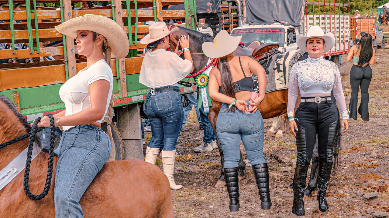 ONLY BEAUTIFUL WOMEN AT THE HORSE PARADE IN COLOMBIA 🔥