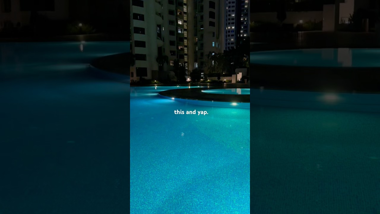 this and yap. #nightswimming#singaporecondo#sglife#thisandyap#slowliving#slowlife#singaporehome