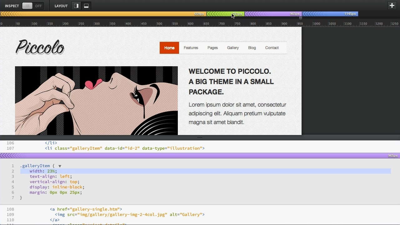 Responsive Design Tool for Brackets