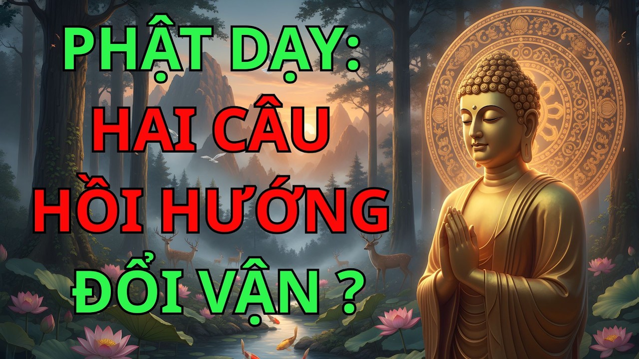 Lời Phật Dạy: Niệm Phật Hồi Hướng 2 Câu Này – Giải Vận Hạn, Mở Cửa Phước Báu, Gia Đạo May Mắn