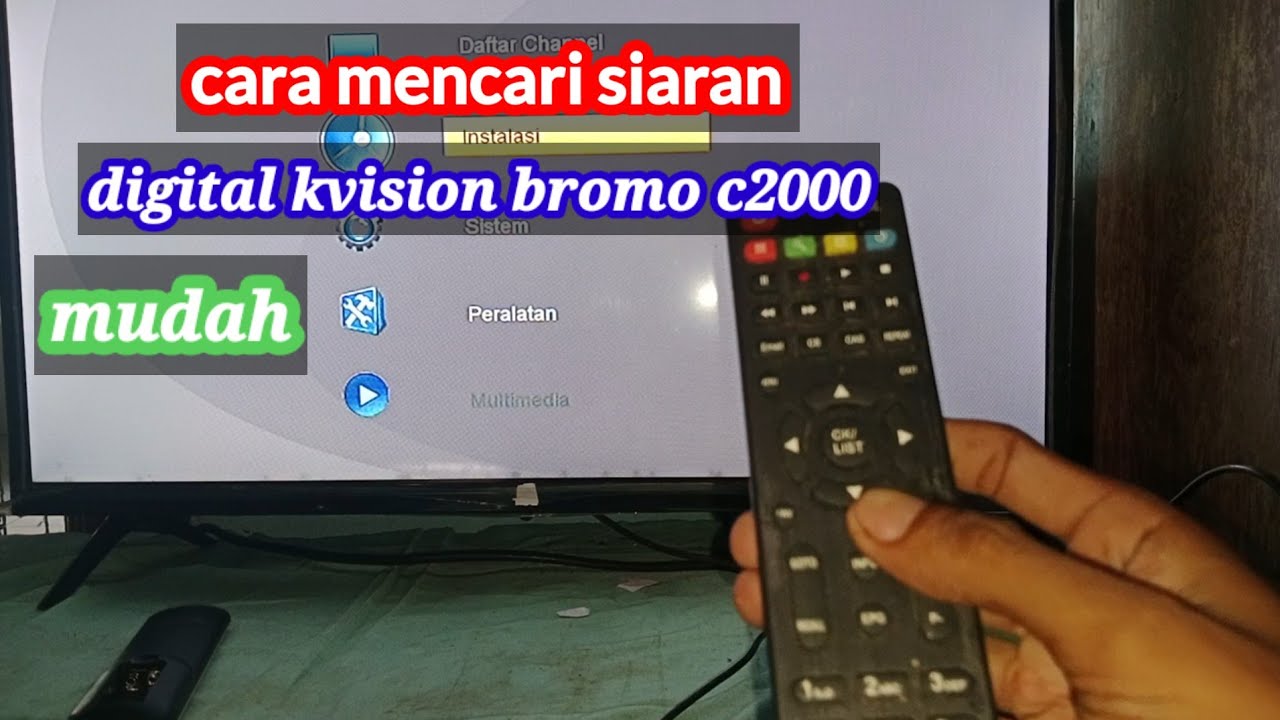 CARA MENCARI SIARAN/MEMPROGRAM DIGITAL KVISION BROMO C2000 TIDAK ADA SINYAL