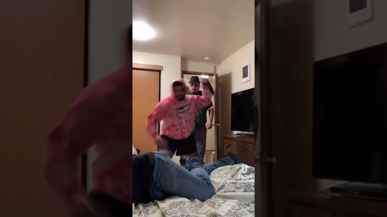 Hitting dad with the belt