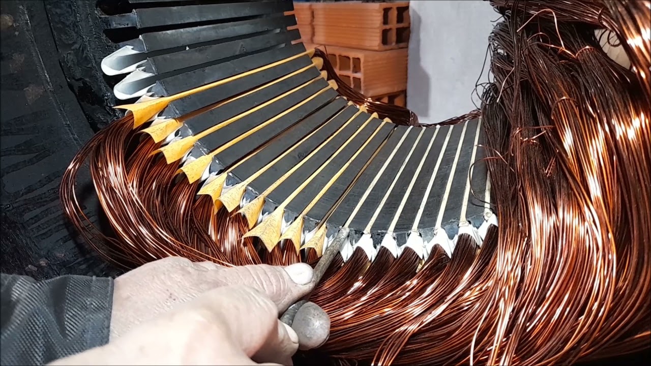bobinado de motor 125 HP 4 polos