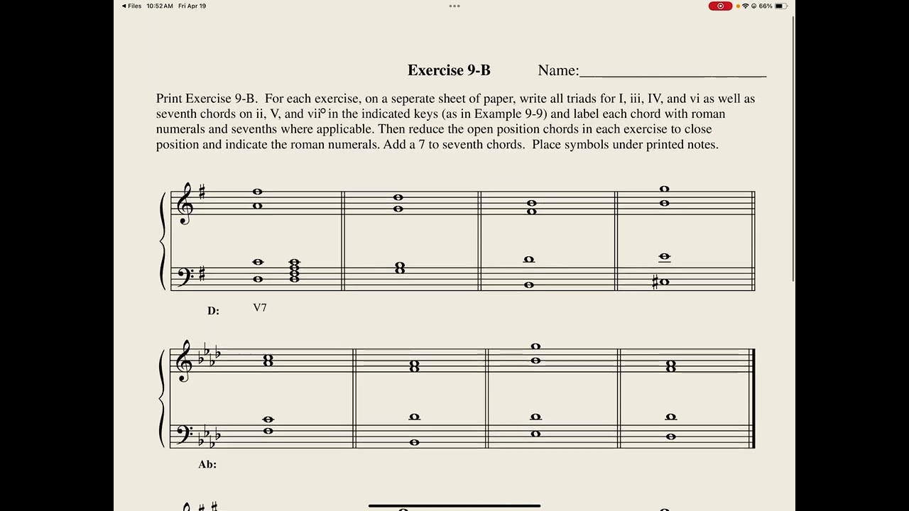 Understanding Harmonic Analysis in Root Position