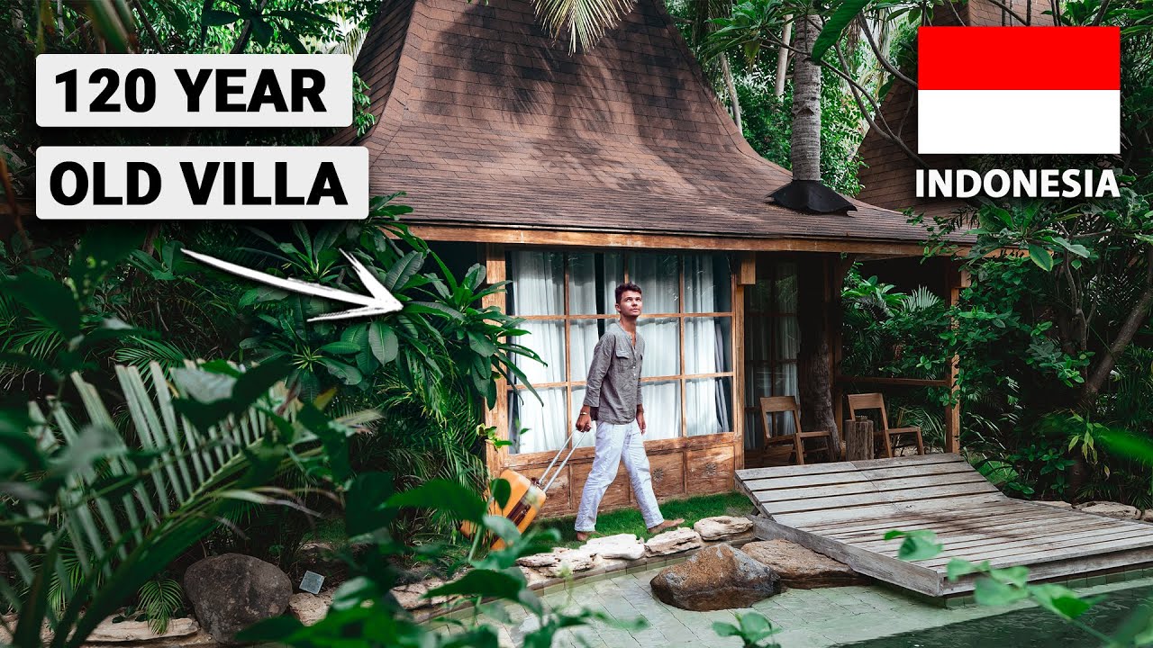 We stayed in a 120 year old villa in the Gili Islands