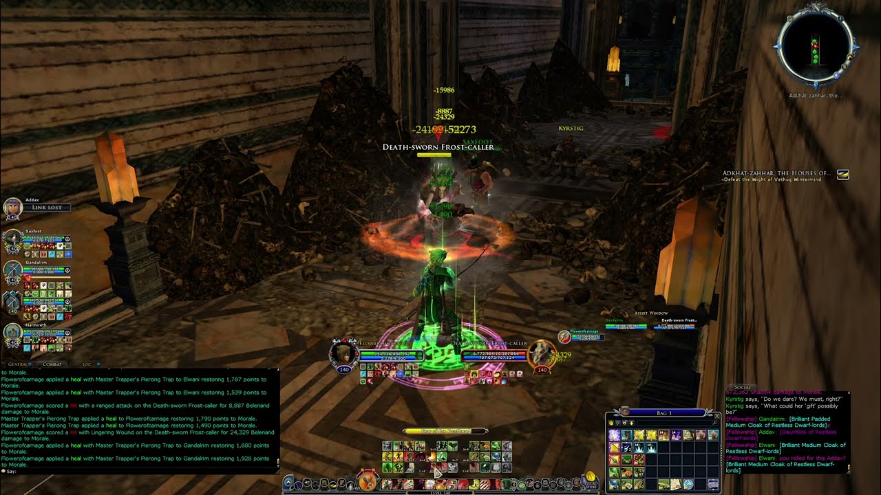LOTRO Houses of Rest T4 completed - yellow hunter and burglar for cc