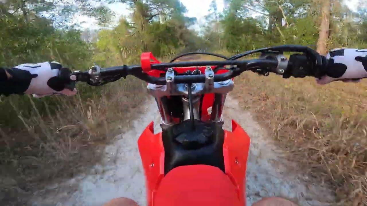 Took the 2026 CRF300F out in the neighborhood