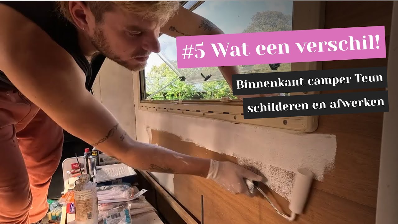 #5 WAT EEN VERSCHIL! | Binnenkant schilderen & afwerken 🧽🚐✨