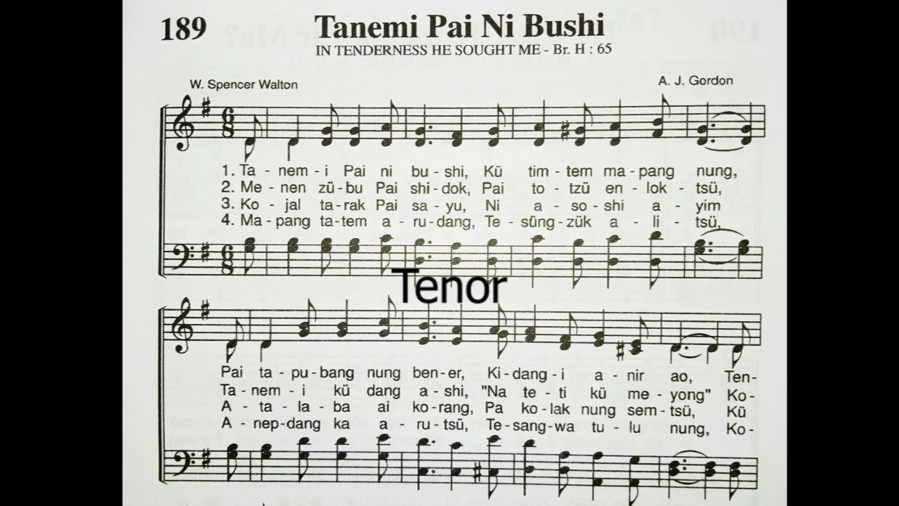 Ao hymnal no. 189 || Tanemi pai ni bushi || In tenderness he sought me || all parts instrumental
