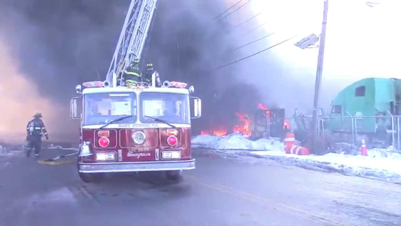 Kearny Fire Department Working 4th Alarm Fire (2nd Street) 1-31-15 Part 1