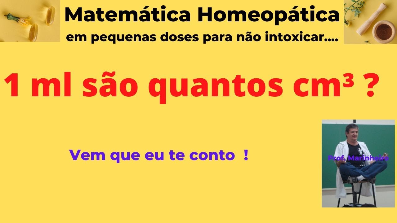 Transformar ml em centímetros cúbicos