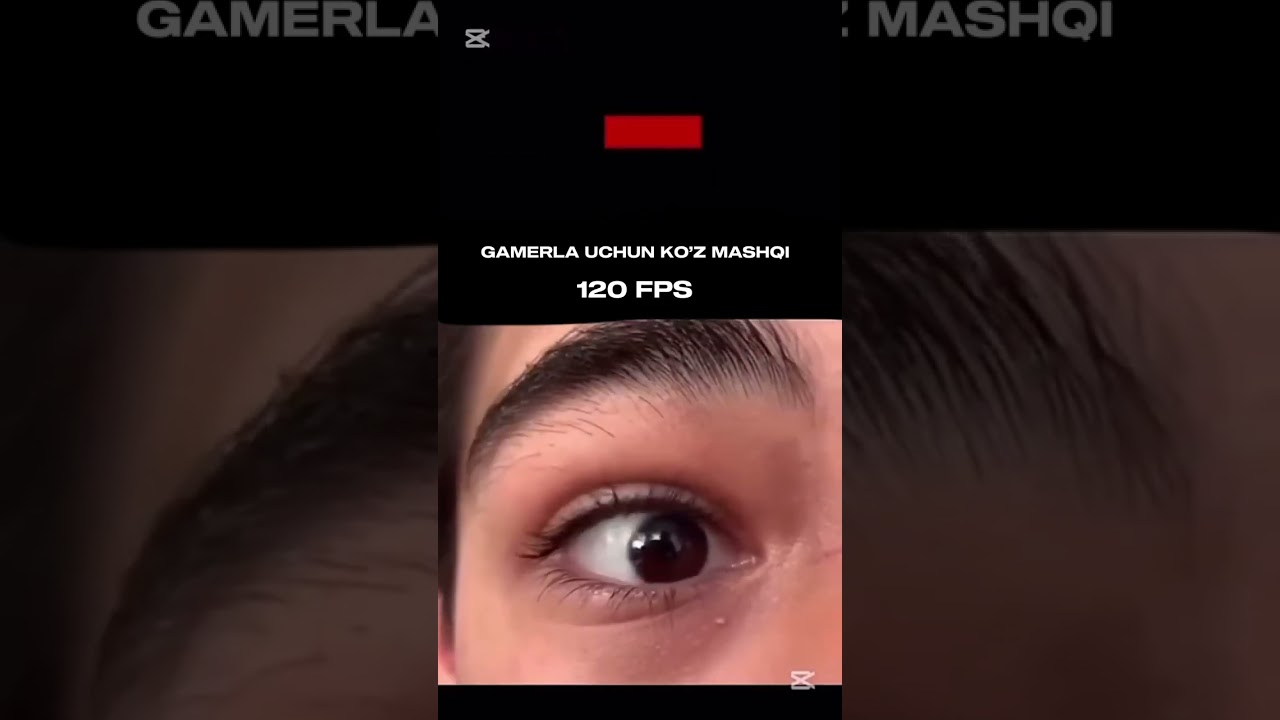 gamerlar uchun koz mashqi 120 fps