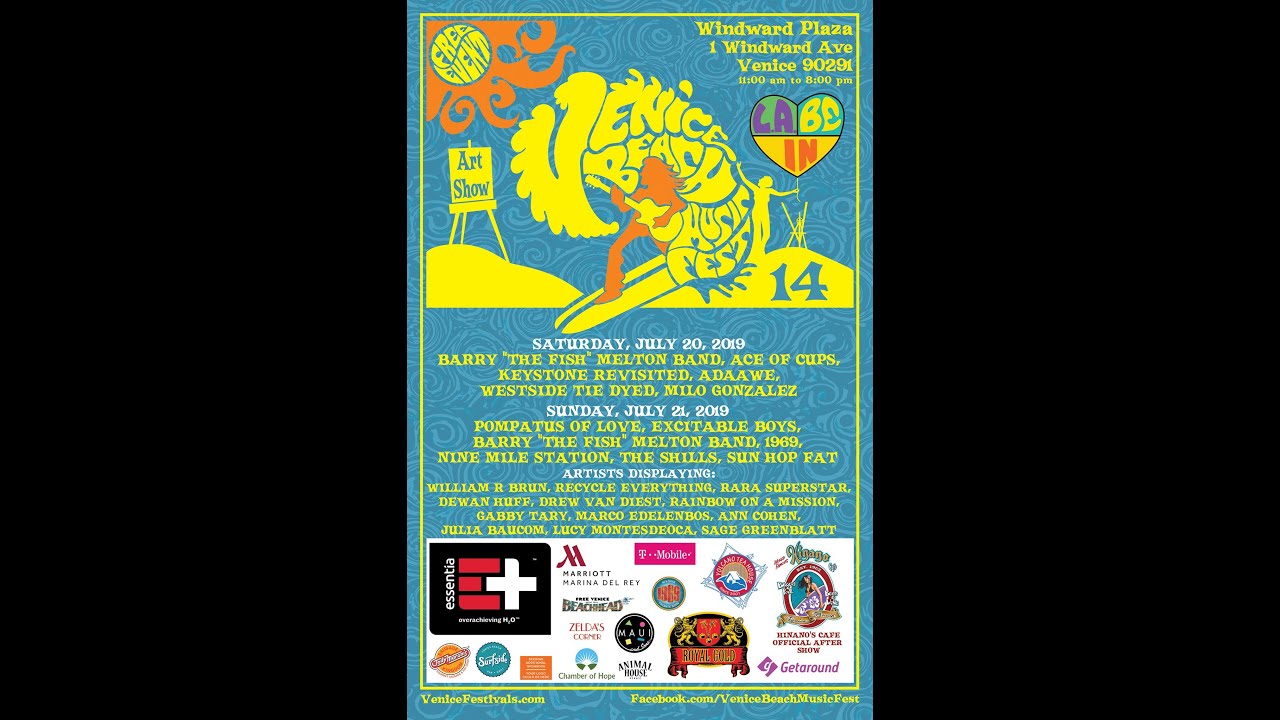 Barry Melton Band at Venice Beach Music Fest 14  - July 20 2019