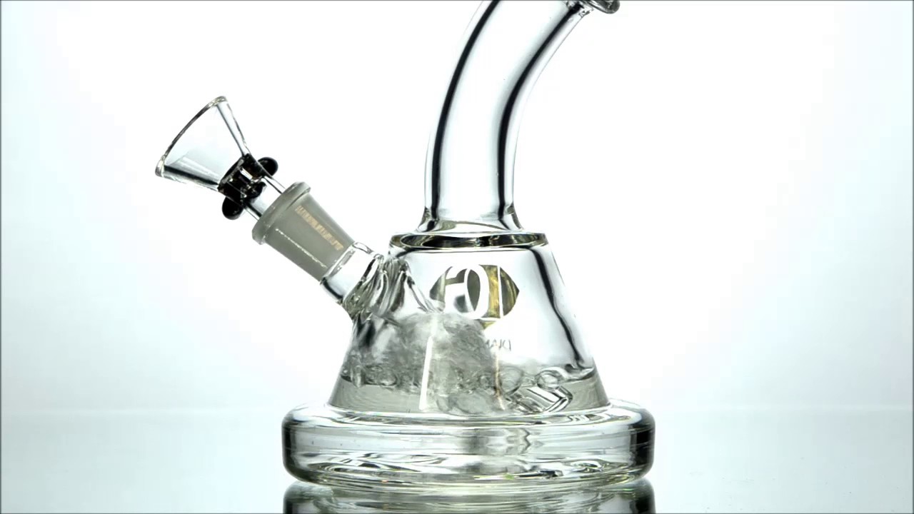 Mini Bent Neck Dab Rig by Diamond Glass