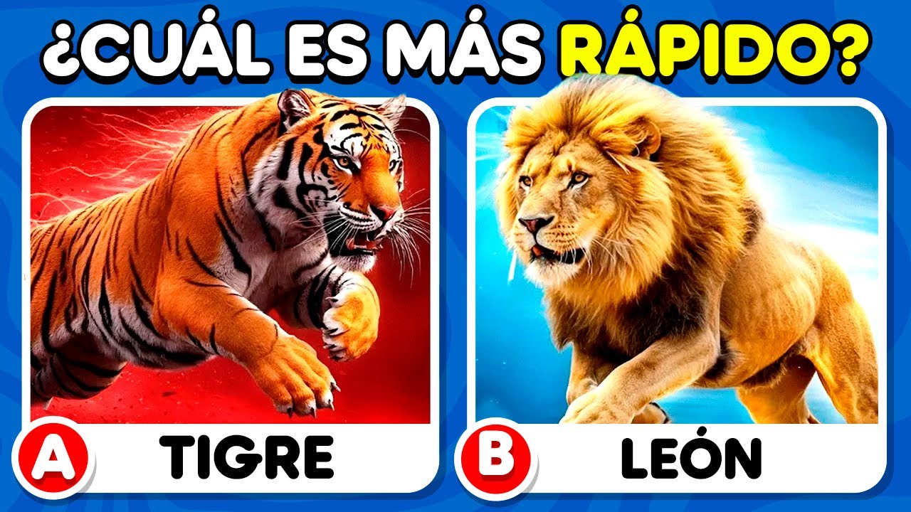 ¿Cuánto sabes de ANIMALES?🦞🦁🐬100 PREGUNTAS de cultura general