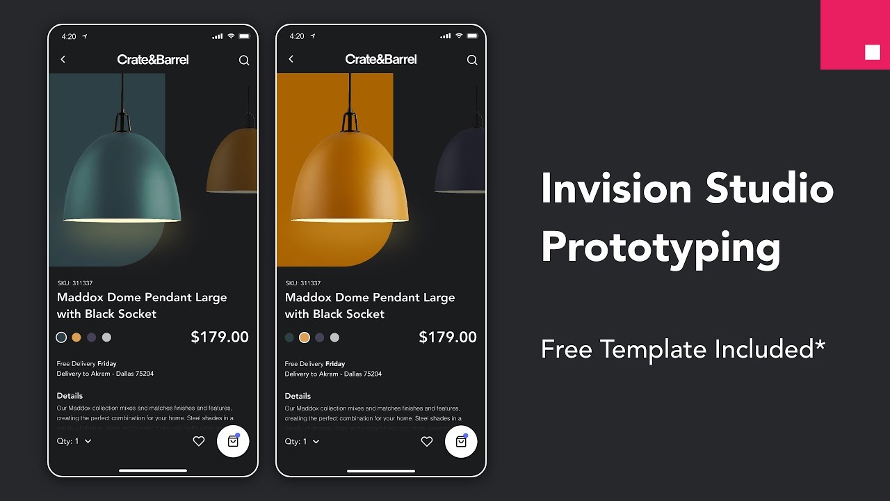 Design and Prototype a Mobile Application with Invision Studio | Free Project Files