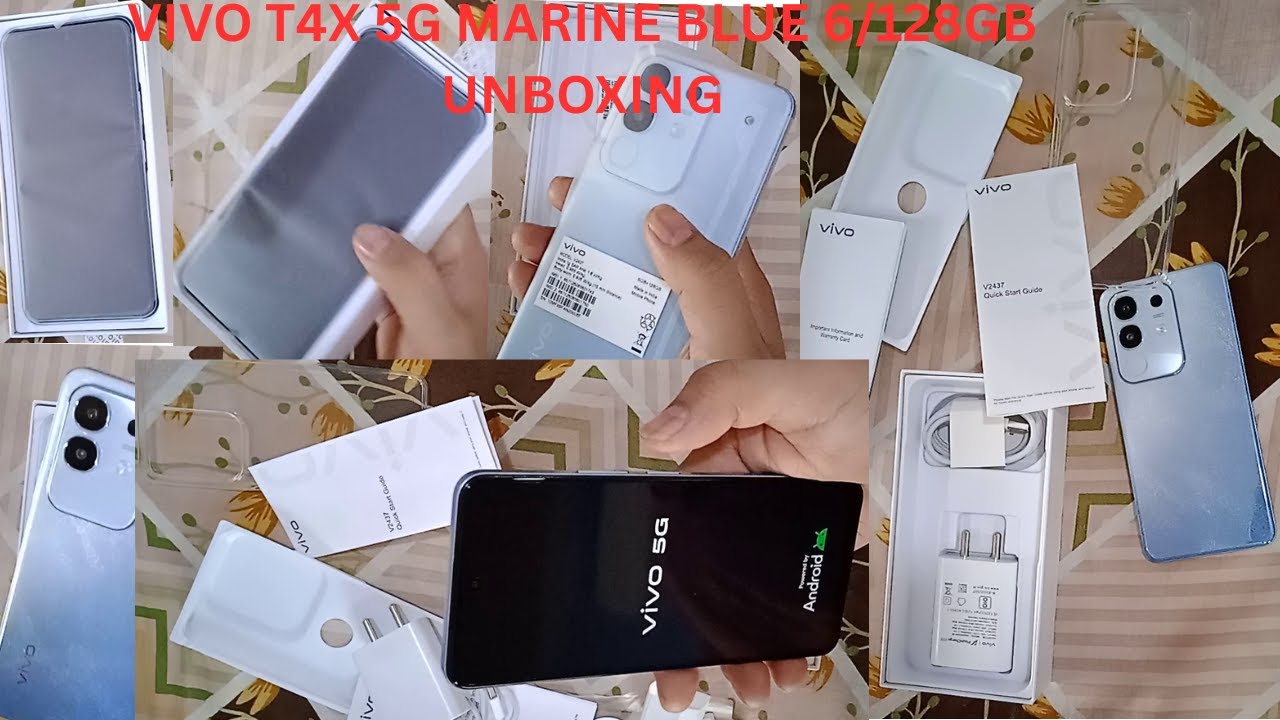 VIVO T4X 5G MARINE BLUE 6/128GB UNBOXING