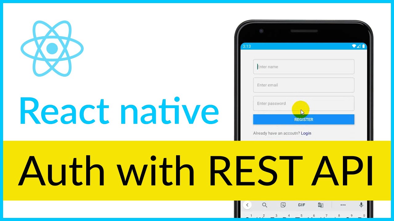 React native authentication with REST API tutorial